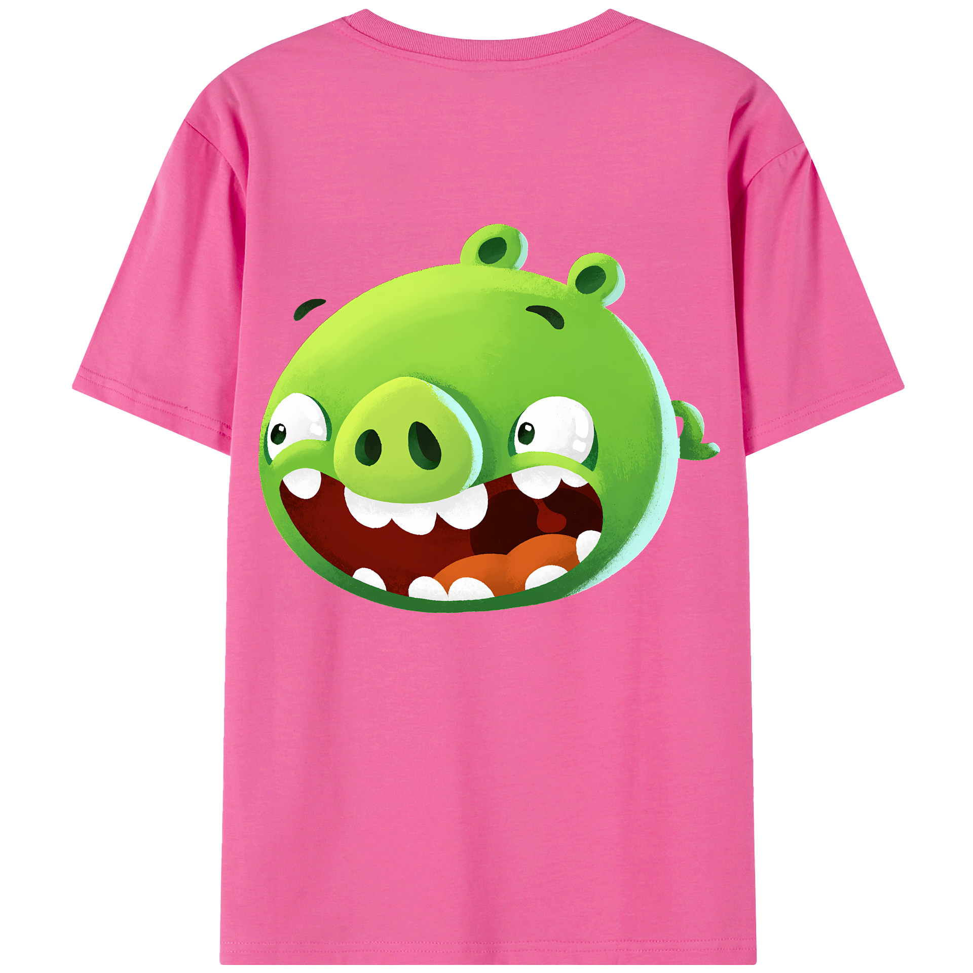 （画像用） Angry Birds アングリーバード レディース半袖Tシャツ(バックプリント)